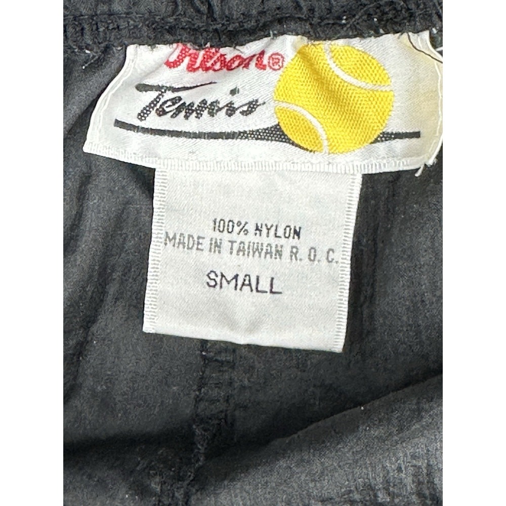 Vintage Wilson Tennis Windbreaker Nylon Pants Men's Small Black - Picture 7 of 7